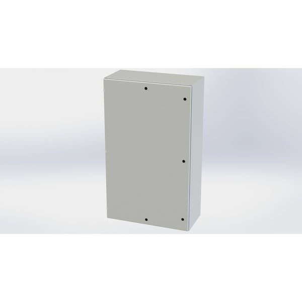 1/4 Turn Latch Electrical Enclosures, 60 in H, 16 in D, 36 in W, NEMA 3R, 4, 12, 13, Carbon Steel